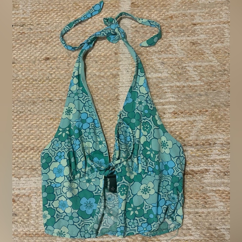 VINTAGE INSPIRED HALTER TOP